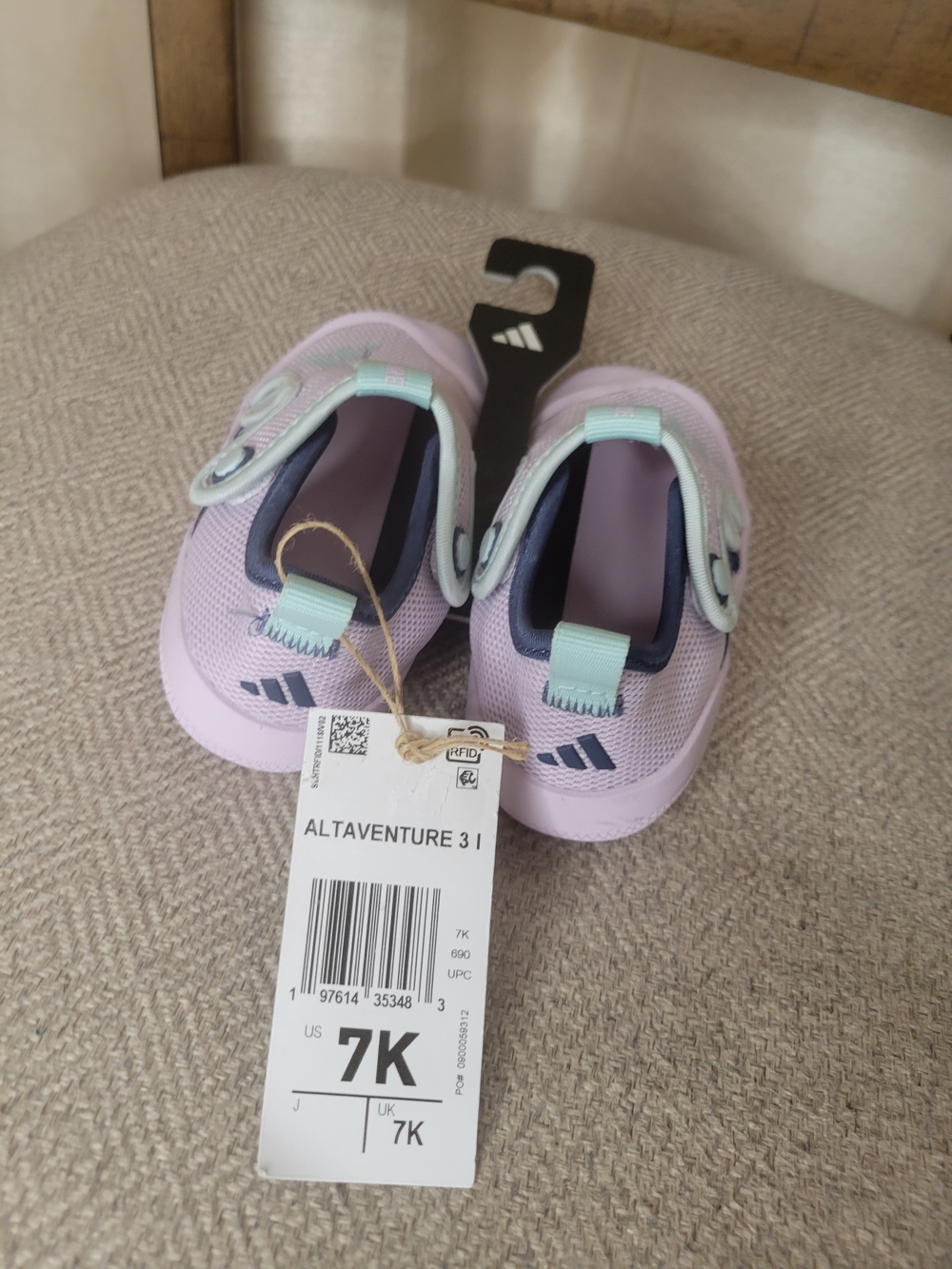 ADIDAS Mesh Slip-On Toddler Water Shoes - Light Purple - Picture 4 of 8